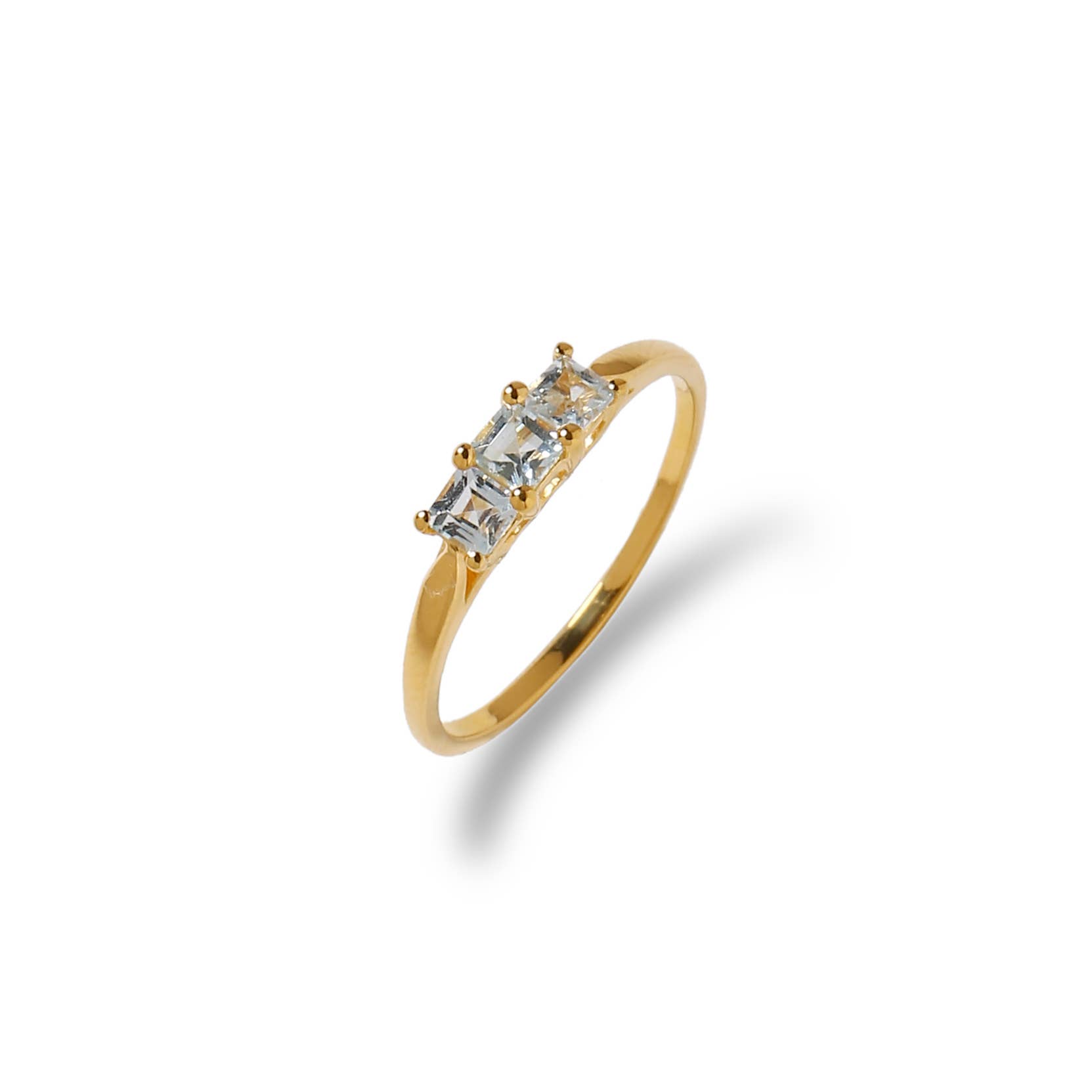 Tiramisu – wholesale Solitairering – 10K gult guld trippel azurblå strålande himmelsblå topasring0