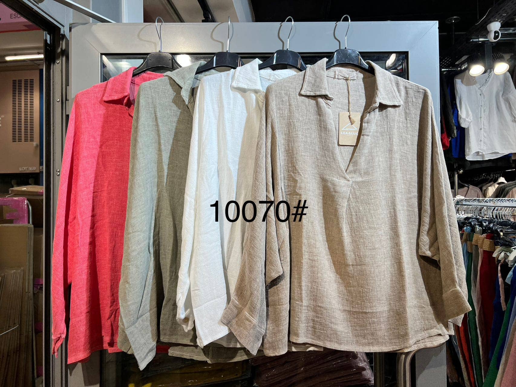 LÉA & LUC - Wholesale Tunic - Women's - Blouse in 50% linen 50% cotton REF. 1007010