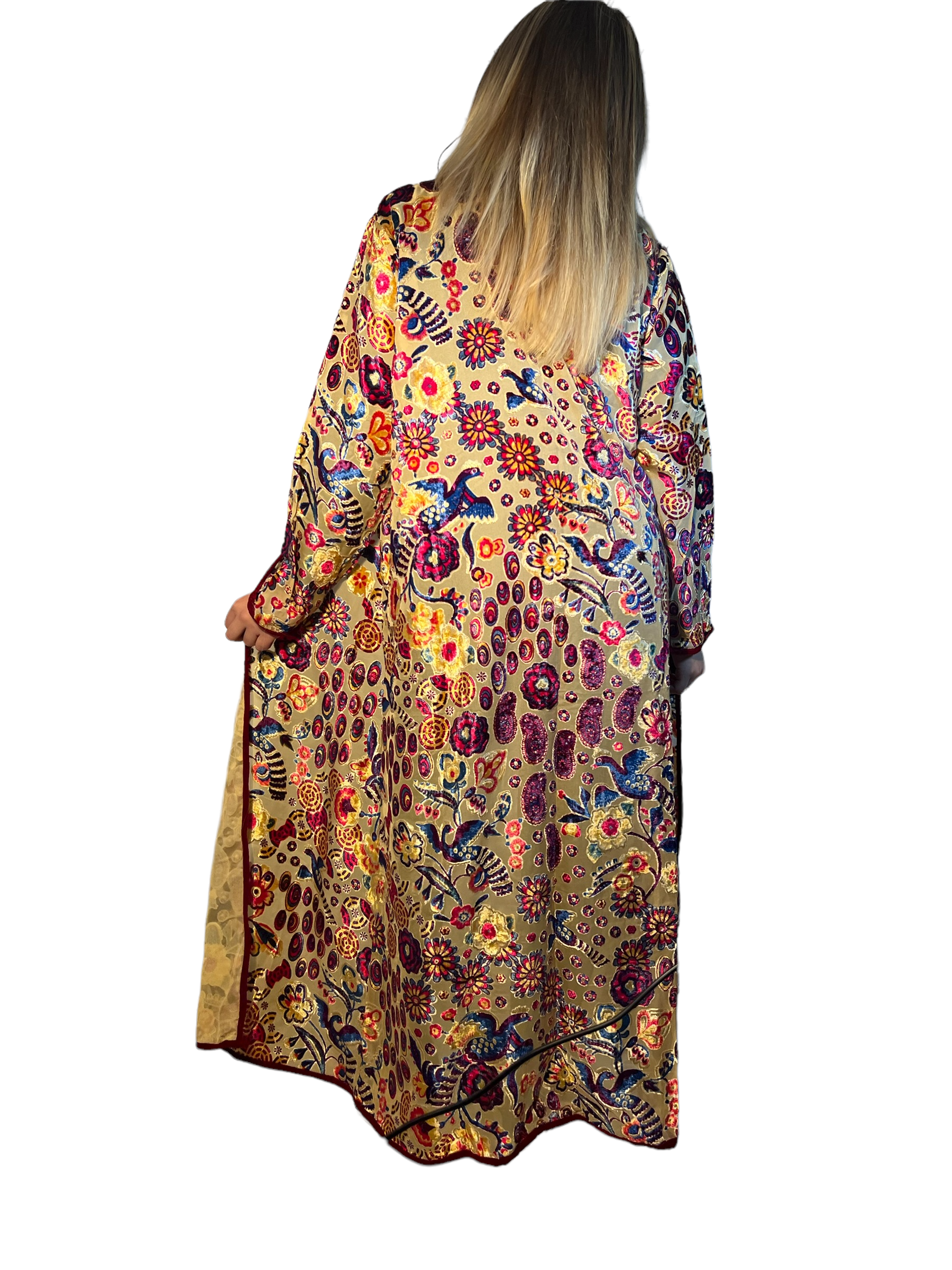 Kinomy - Wholesale Kimono - Women's - Devore Largo transparent kimono, women's elegant long kimono6