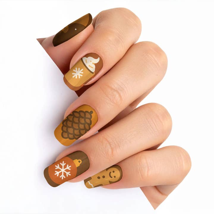 FYNE BODY - Wholesale Press-on/fake nails - Hot Cocoa Christmas Press-On Nails80