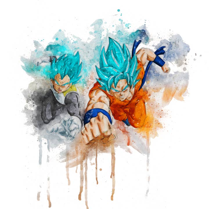 Dragon Ball Z Akvarell T-Shirt Transfer för wholesale av Rustic Pineapple