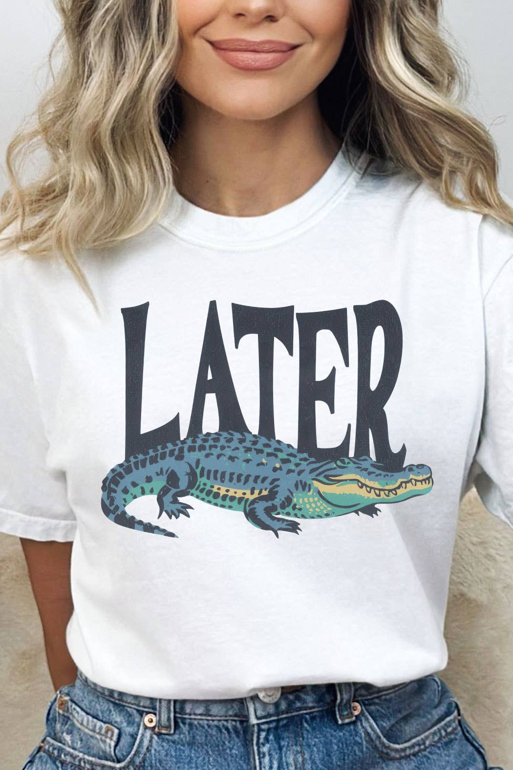 Kissed Apparel - Wholesale Screen Printed T-Shirt - Women's - Later Gator Comfort Colors Tee6