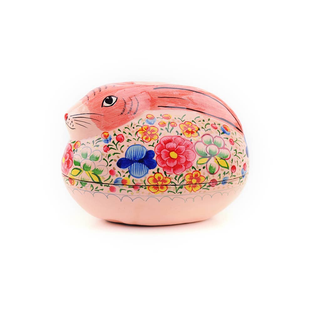 SERRV International - Wholesale Decorative Box - Pink Bunny Box