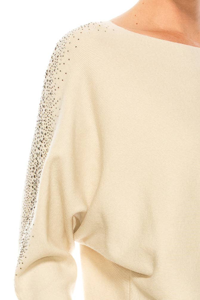 New Yorker's Apparel - Wholesale Knit Sweater - Women's - Aaeda Dolman Long Sleeve Sweater Top (More Colors)0