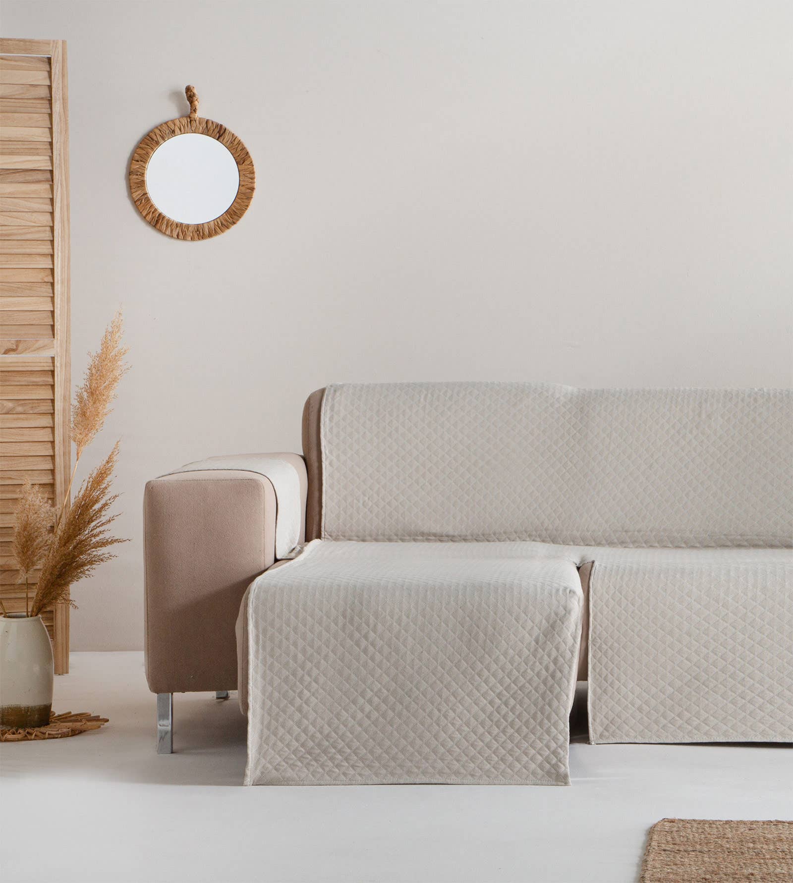 GAMUSI – Capa para cadeira/sofá por atacado – Capa de sofá lisa acolchoada algodão TRIVIAL3