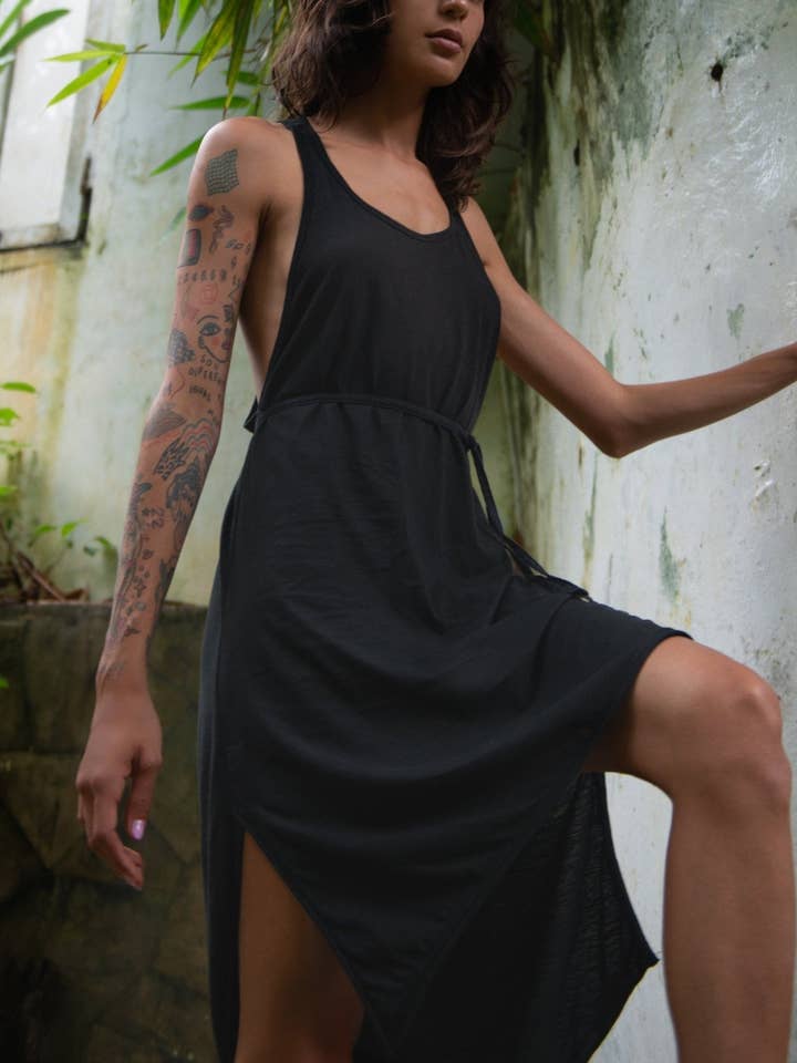 Sati Creation - Wholesale Dress – Women's - Organic cotton asymmetrical dress