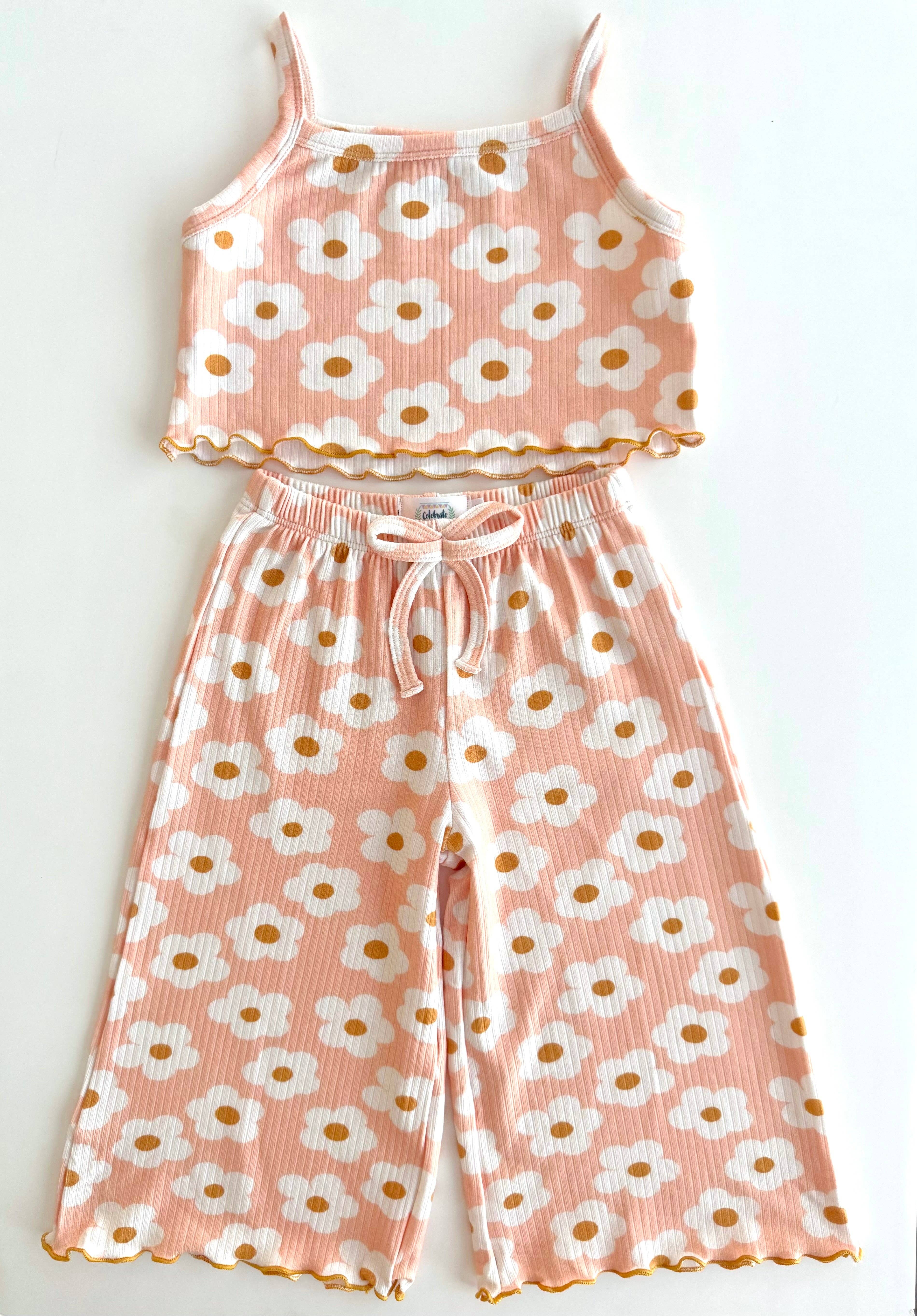 Celebrate Your Tribe - Wholesale Top & Pant Set - Kids - Flower Child Tank Set1