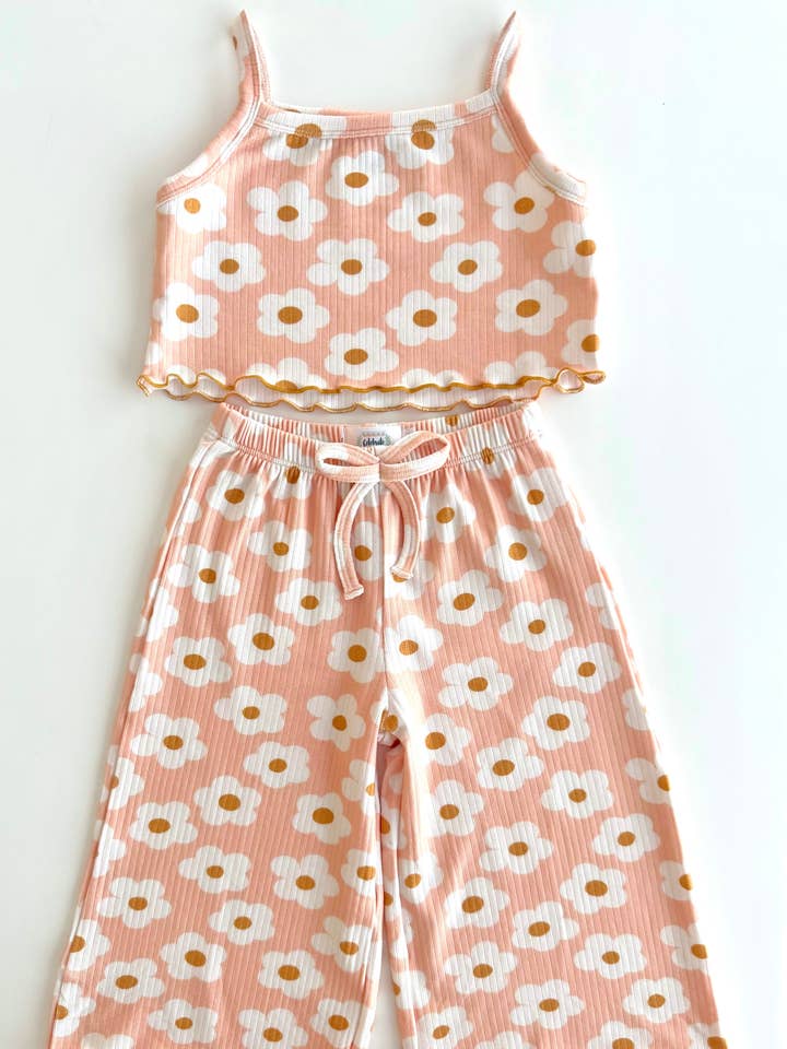 Celebrate Your Tribe - Wholesale Top & Pant Set - Kids - Flower Child Tank Set1