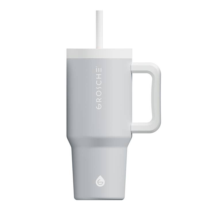 GROSCHE International - Wholesale Insulated Mug/Tumbler - GROSCHE ASPEN Insulated 32oz Tumbler with Handle and Straw