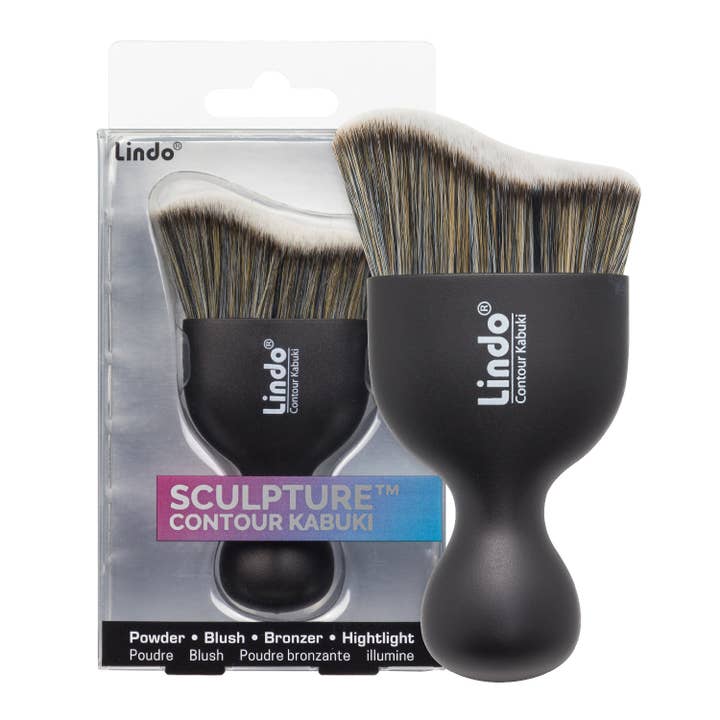 Lindo - Wholesale Cheek/Face Makeup Brush - Lindo Sculpture Contour Kabuki - Premium Makeup Brush