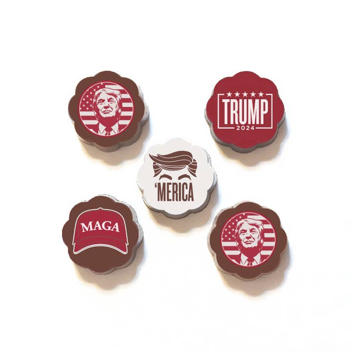 Chouquette - Wholesale Chocolate Covered Sweets - Trump 2024 Chocolate Covered Caramels (5p in box)