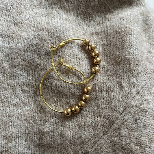 Jewelry By Elina Dahl - Wholesale Hoop Earrings - Earrings Hoop golden.