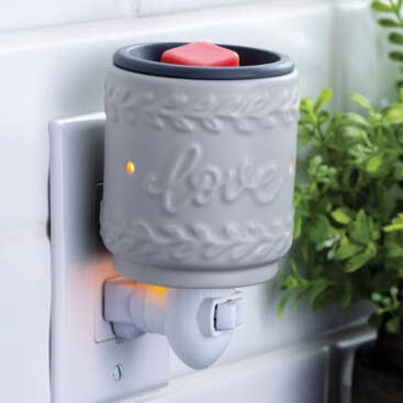 Love Flip Dish Pluggable Warmer - RRP $27.95 for wholesale by Candle Warmers Australia