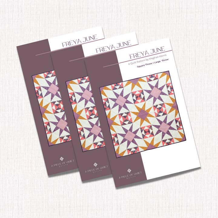 Freya June | Paper Quilt Pattern for wholesale by A Piece of Quiet Quilts