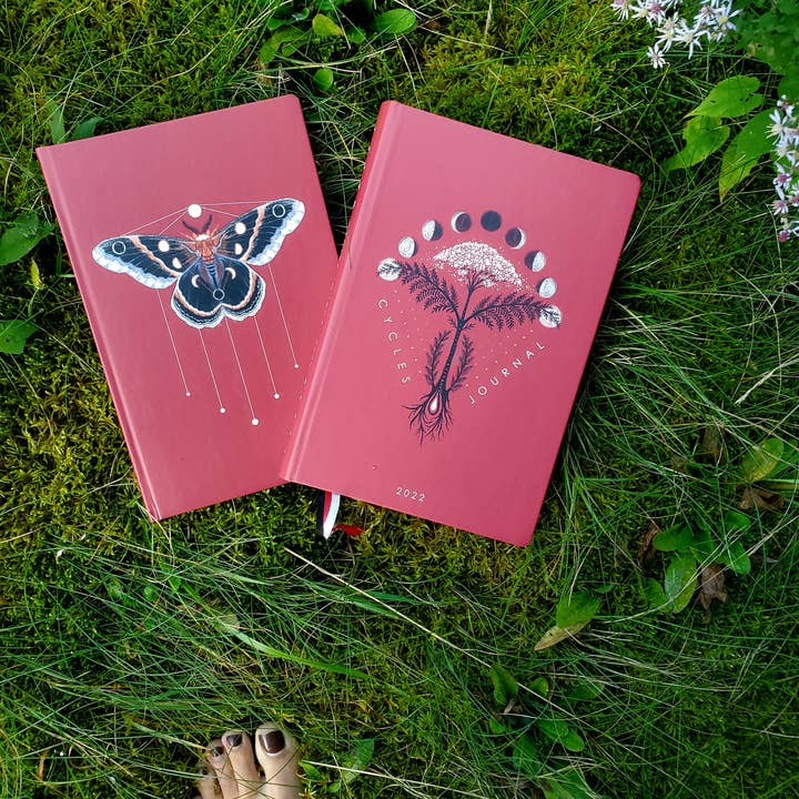 Cyclical Roots by Rachael Amber - Venta al por mayor Cuadernos - Cuaderno cíclico: un diario de seguimiento en blanco y rayado para la expansión