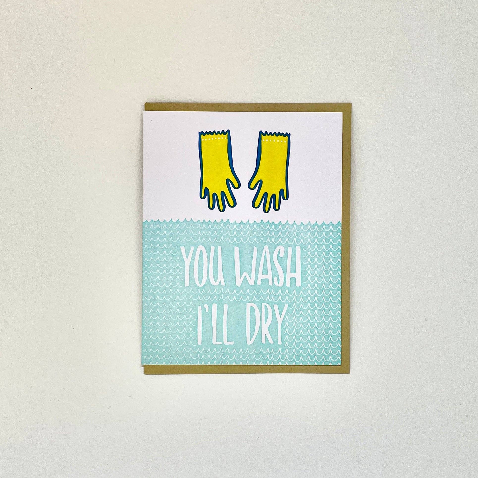 Big Wheel Press – Großhandel Liebeskarte – Du waschst, ich trockne0