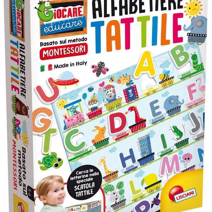 Montessori Plus Alfabeto Tattile per la vendita all'ingrosso da parte di Liscianigiochi IT