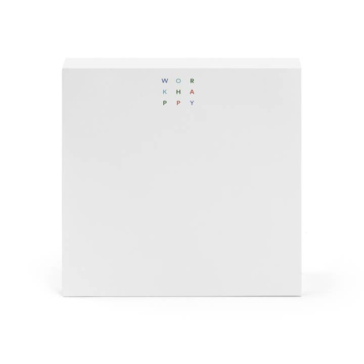 Poppin - Wholesale Notepad - White Work Happy Writing Pad