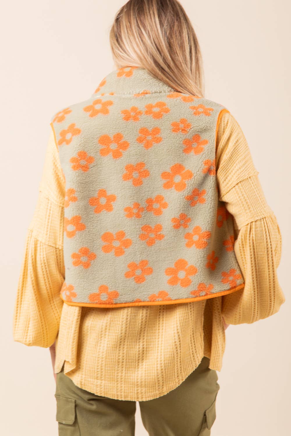 VERY J – Engroshandel Vest - Dame – NJ90128-trykt sød fleece vest11