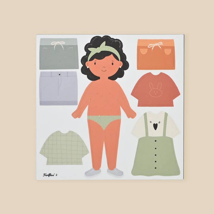 Ferflex - Wholesale Magnet - Kids & Baby - MAGNETIC DOLL - FIGURE TO DRESS UP - GIRL4