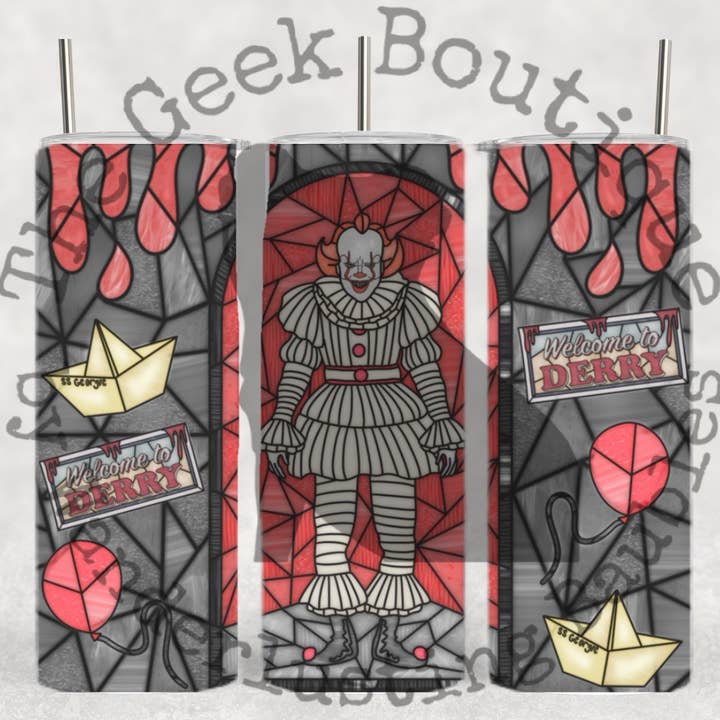 It Pennywise Classic Movie Horror Halloween SG Tumbler for wholesale by The Geek Boutique