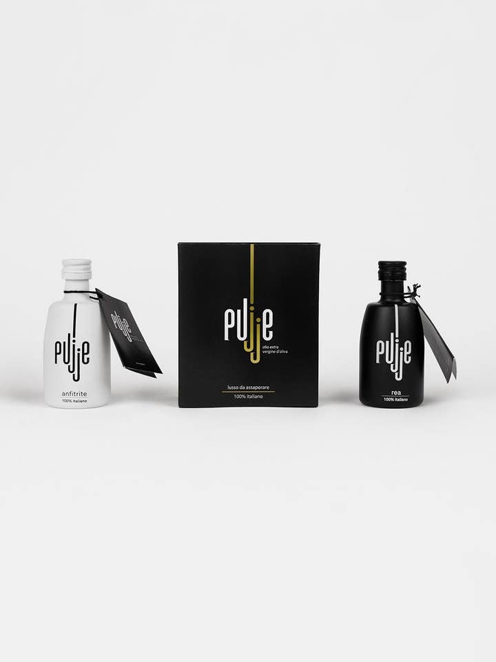 Pujje Extra Virgin Oil Conf. Double 50 ml Rea And Amphitrite for wholesale by Olio Evo Pujje