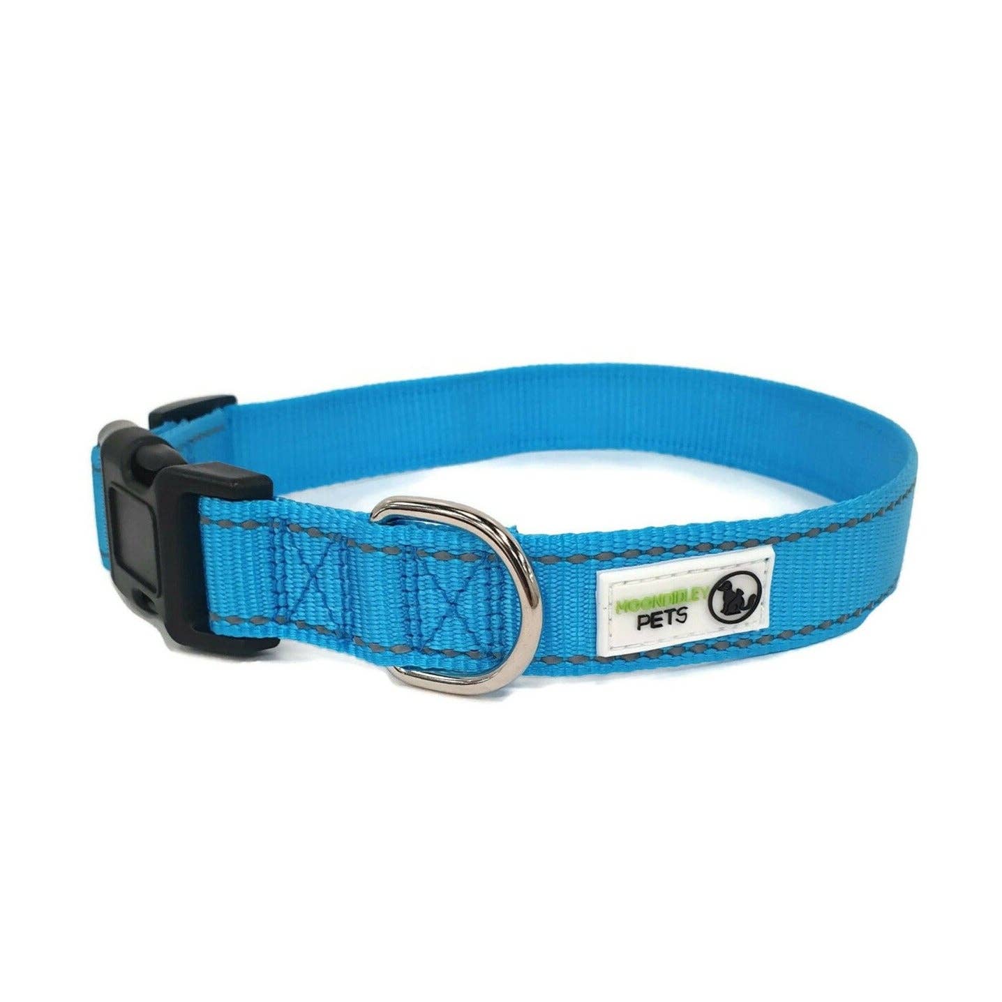 Moondidley Pets - Wholesale Pet collar – Dog - Nylon w/Reflective Stitching Dog Collar - Moondidley Pets5