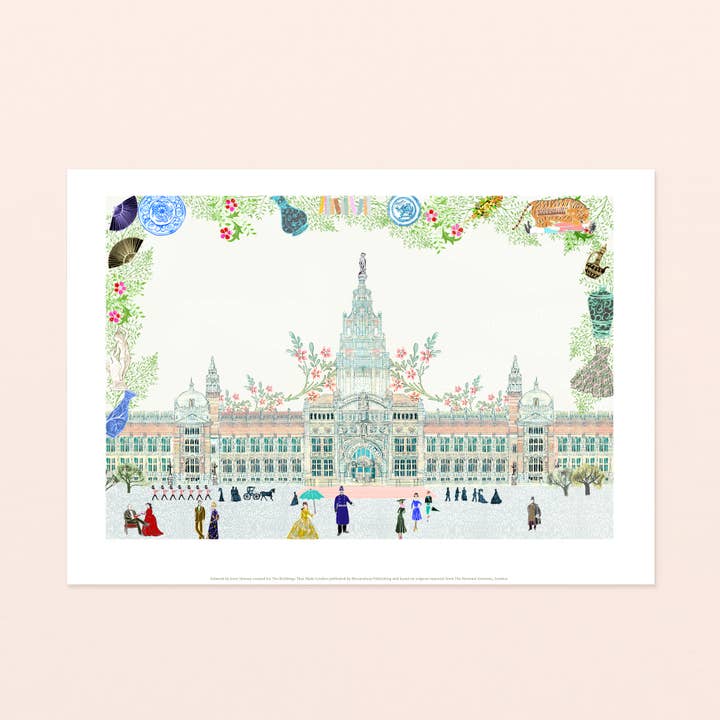 Musée V&A - Impression murale pour la vente par Josie Shenoy Illustration