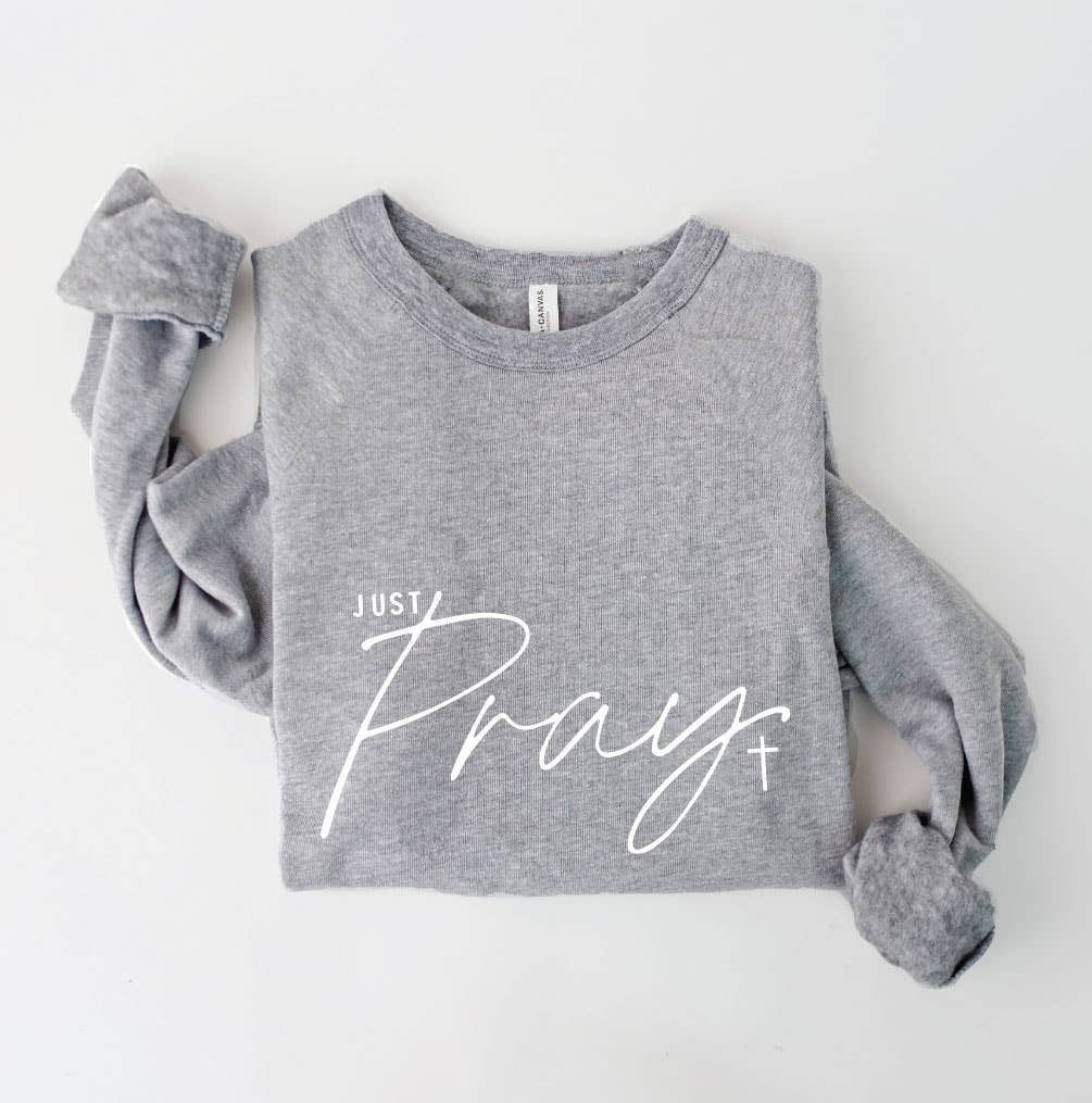 OAT COLLECTIVE - Wholesale Graphic Sweatshirt - Women's - JUST PRAY  Graphic Sweatshirt5