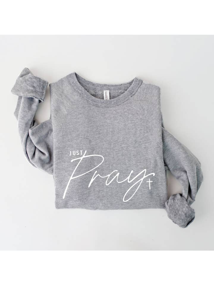 OAT COLLECTIVE - Wholesale Graphic Sweatshirt - Women's - JUST PRAY Graphic Sweatshirt5