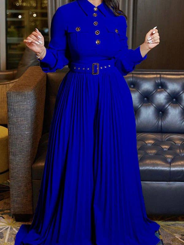 Aria Romance - Wholesale Jumpsuit - Women's - Pleated Wide Leg Jumpsuit