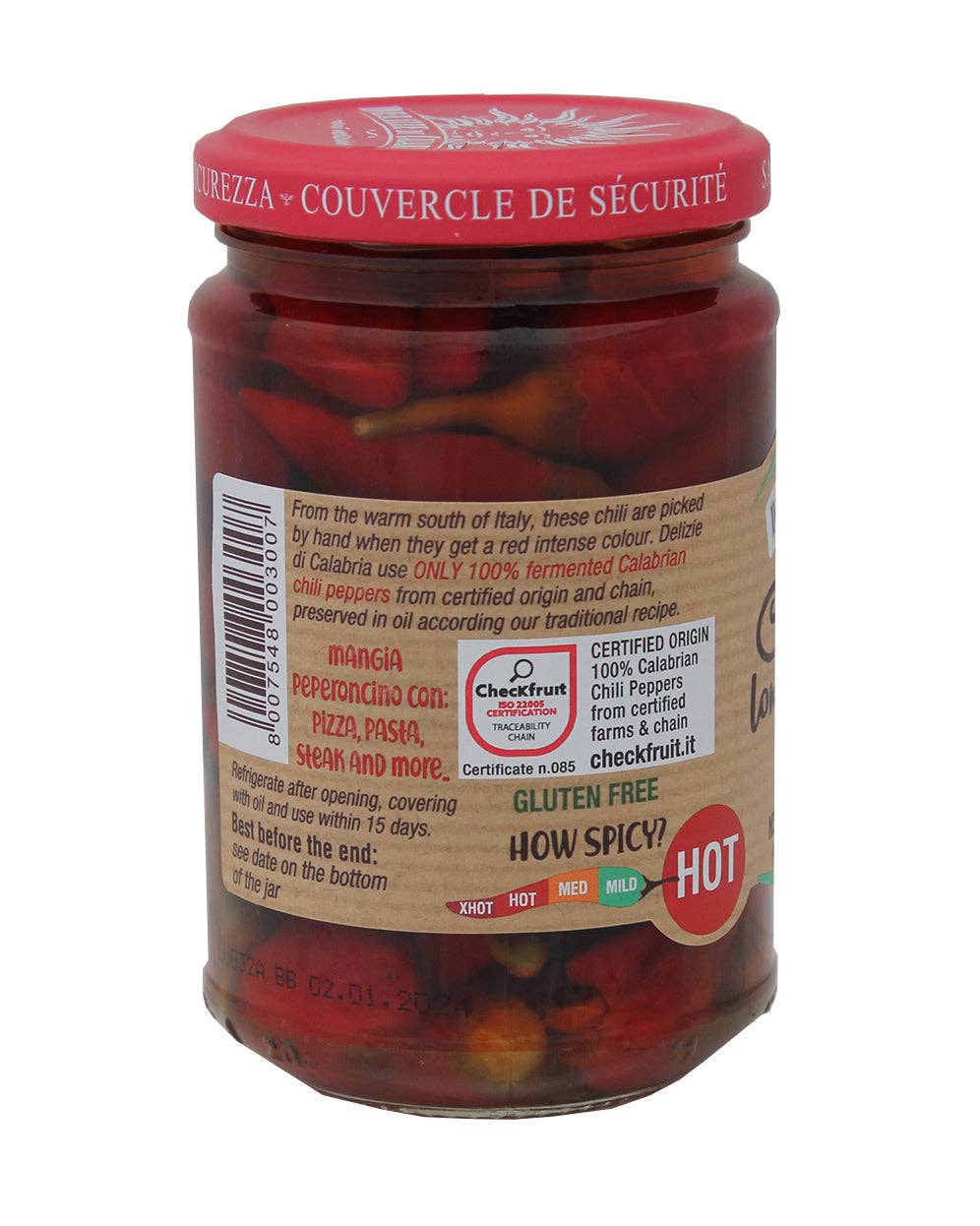 M5 Corporation - Vente Légumes marinés - Poivrons longs de Calabre entiers à l'huile - 9,87 oz (280 g)2