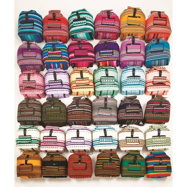 Pichincha - Wholesale Backpack - Women's - Large Tribal Striped Peruvian Backpack