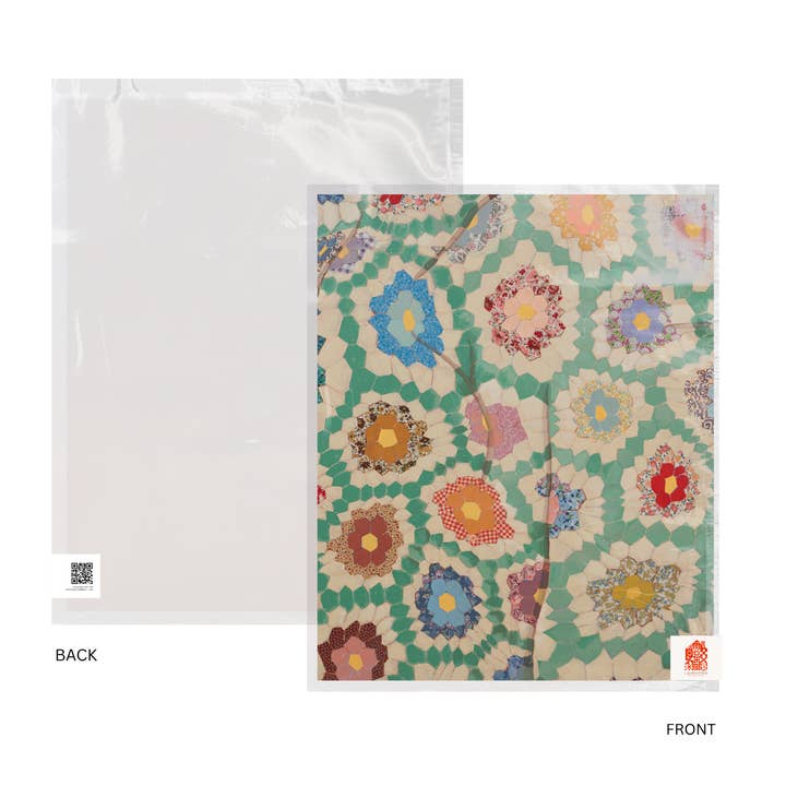 Laurenspired - Wholesale Art Print - Green Quilt wall art, collage art, cozy cottage art print1