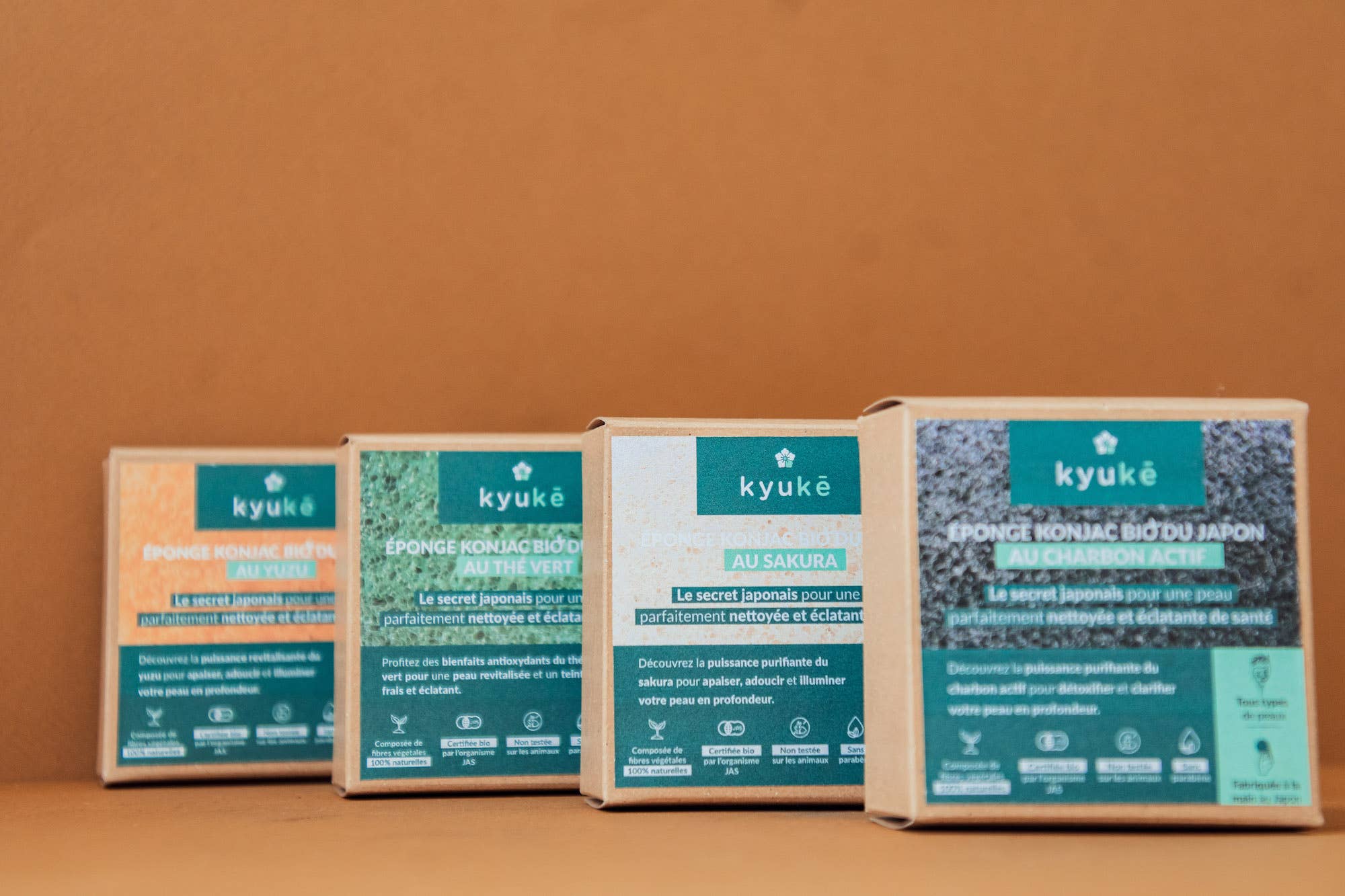 Kyuké - Wholesale Bath Pouf/Sponge - Japanese Organic Konjac Sponges Discovery Pack1