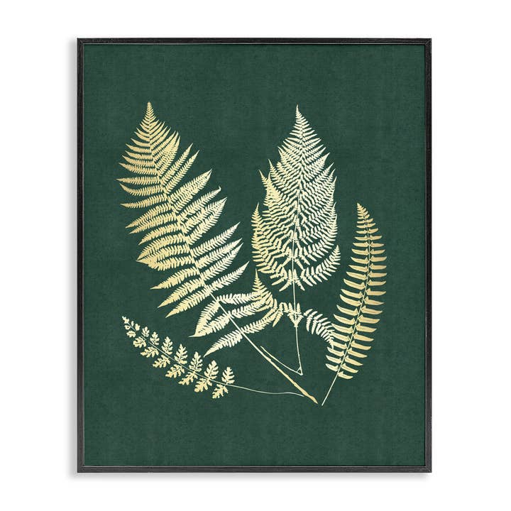 Arte enmarcado de ramitas de helecho doradas para venta al por mayor de Stupell Industries