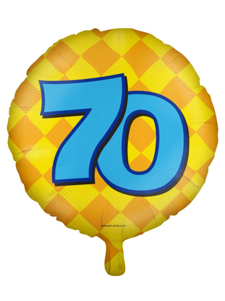 Lyckliga folieballonger - 70 år för wholesale av PD Party