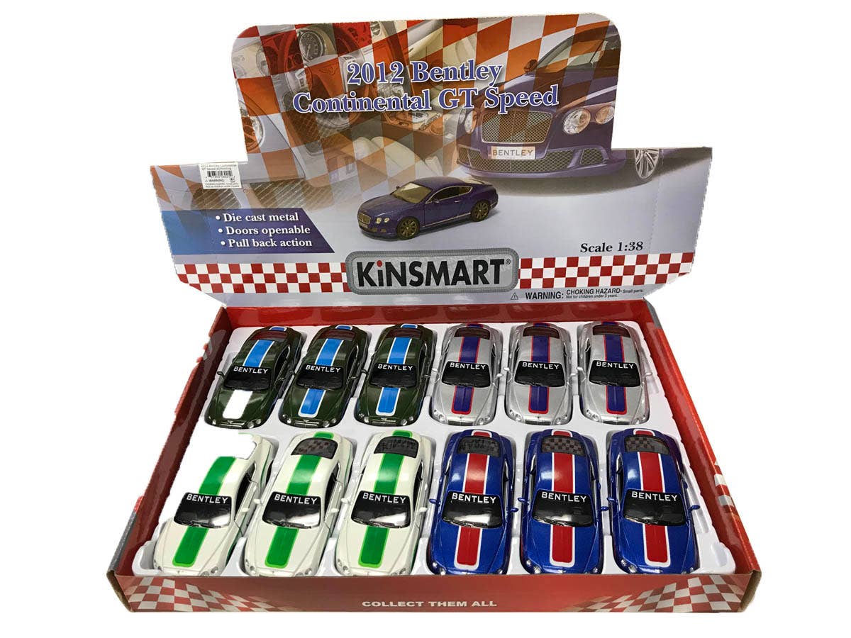 Luna Die-cast Cars - Wholesale Toy Car/Truck - Kids - 5" 2012 BENTLEY CONTINENTAL GT SPEED PRINT Die Cast Car2