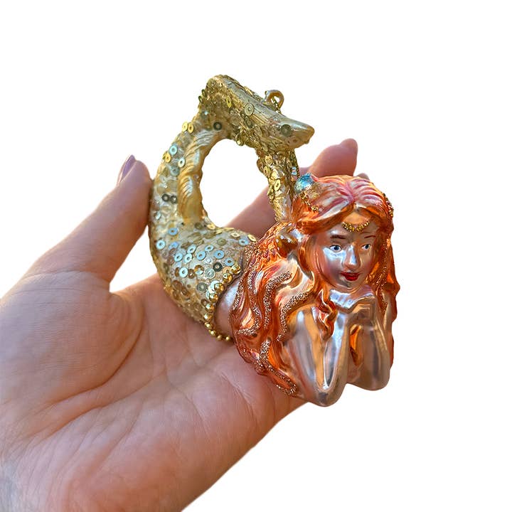 OrnamentallyYou - Wholesale Ornament - Mesmerizing Mermaid Glass Ornament, Beachy Sea Goddess3