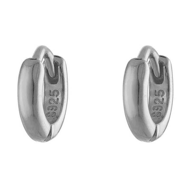 5mm Gold Huggie Earring Hoop 925 Sterling Silver Huggies for wholesale by Jewelry Bar