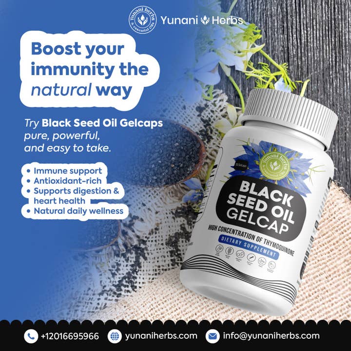 Black Seed Oil 500mg Gelcap 90 for wholesale by Yunani Herbs & essential Oils