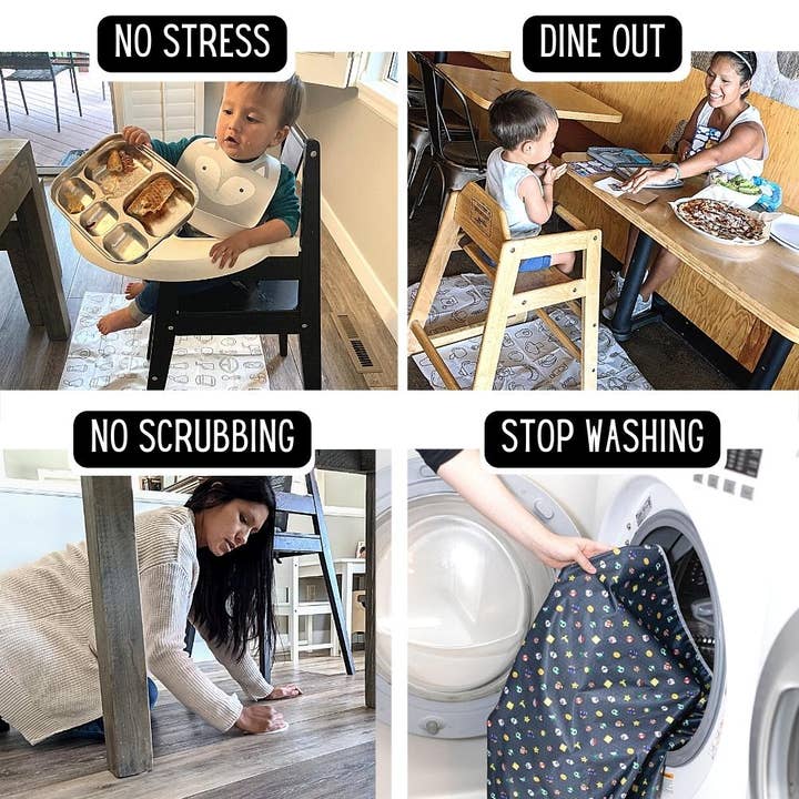 THEO'S – Engroshandel Dækkeserviet - Børn og baby – 30 PAKKE | Miljøvenlige engangs Splat Mats4