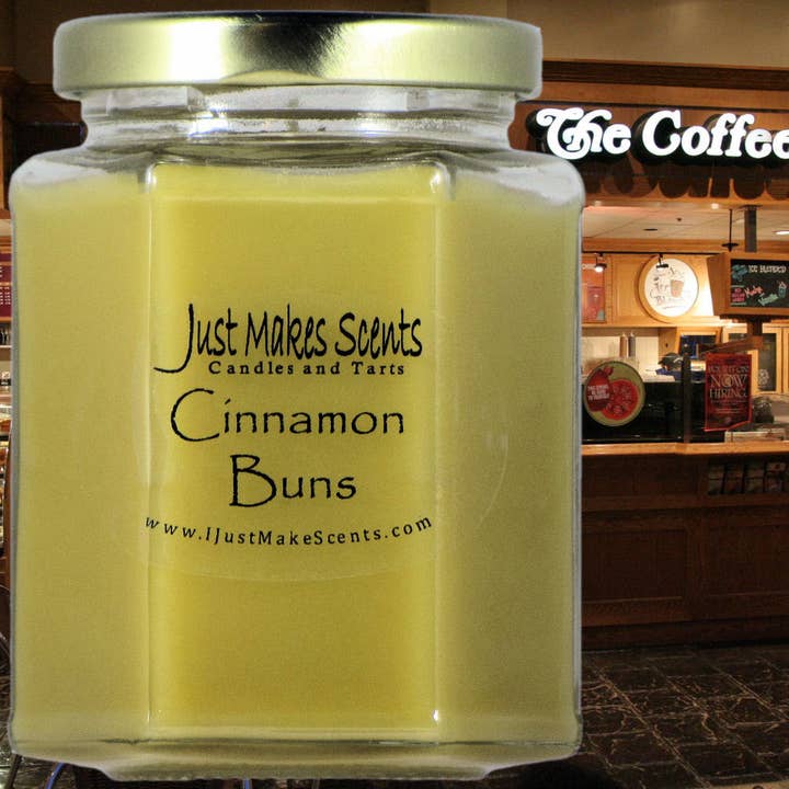 Cinnamon Buns Scented Candle for wholesale by Just Makes Scents Candles and Gifts LLC