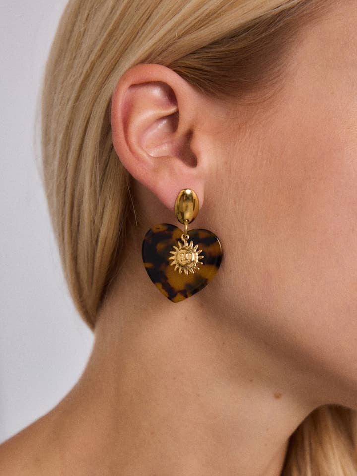 Stainless steel earrings 124RX185 for wholesale by BYREN | ÉLINE L'ATELIER