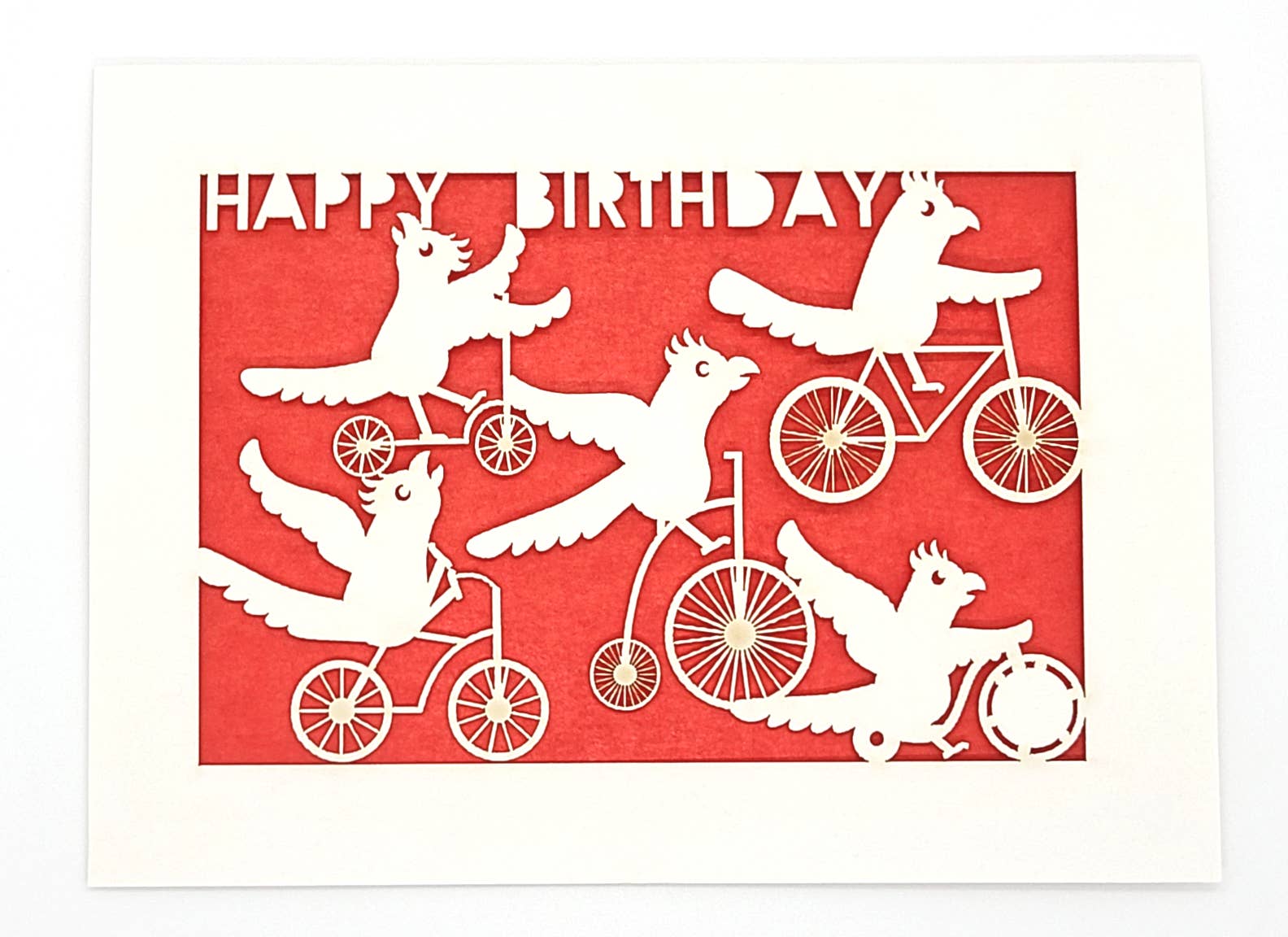 two hermanas - Wholesale Birthday Card - Happy Birthday - Parrots on Bikes Birthday Card10