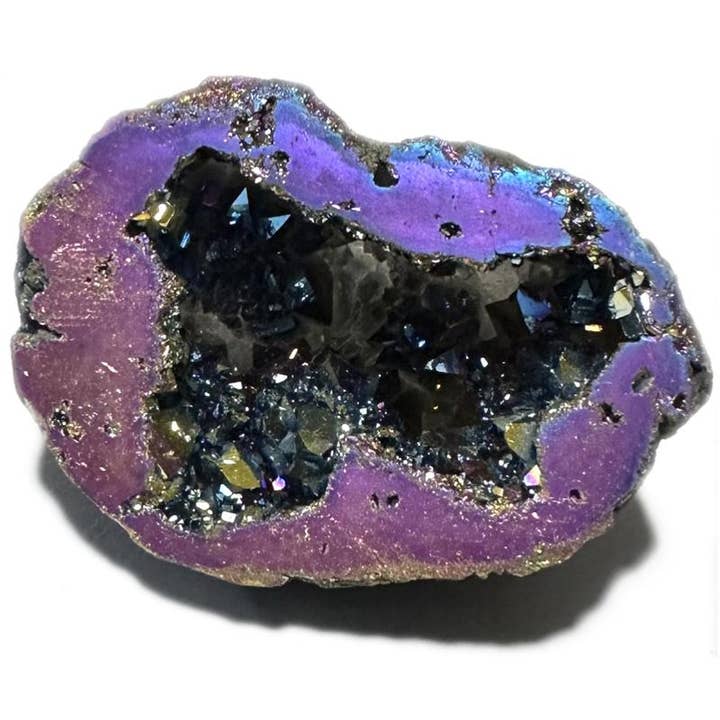 La Boîte à Cailloux - Wholesale Spirituele steen/kristal - Mini geode Kwarts Titanium Marokko A