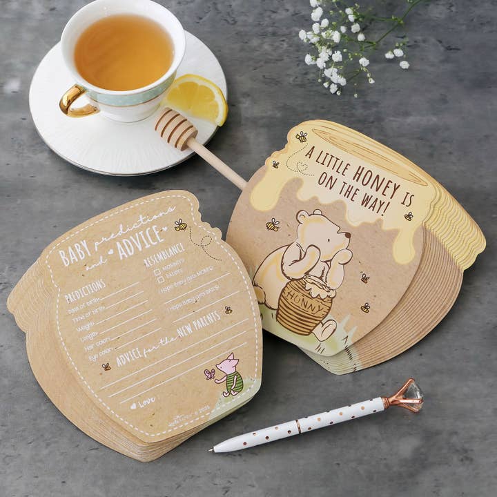 Honigbär 50-teiliges Karton-Baby-Duschspiel-Set für den Großhandel von Kate Aspen