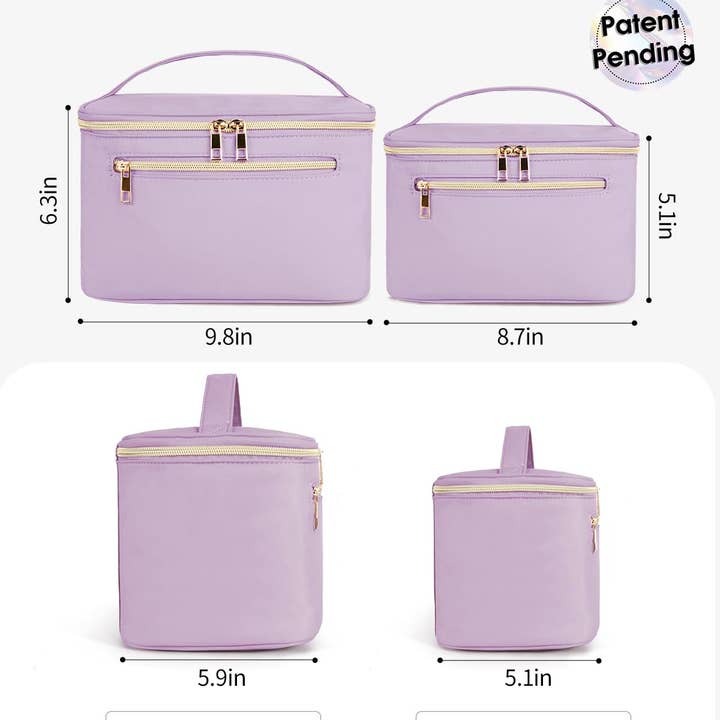 wandf - Wholesale Make-up/cosmetic bag - Fabric Large Travel Makeup Bag with Divider, Case Organizer16