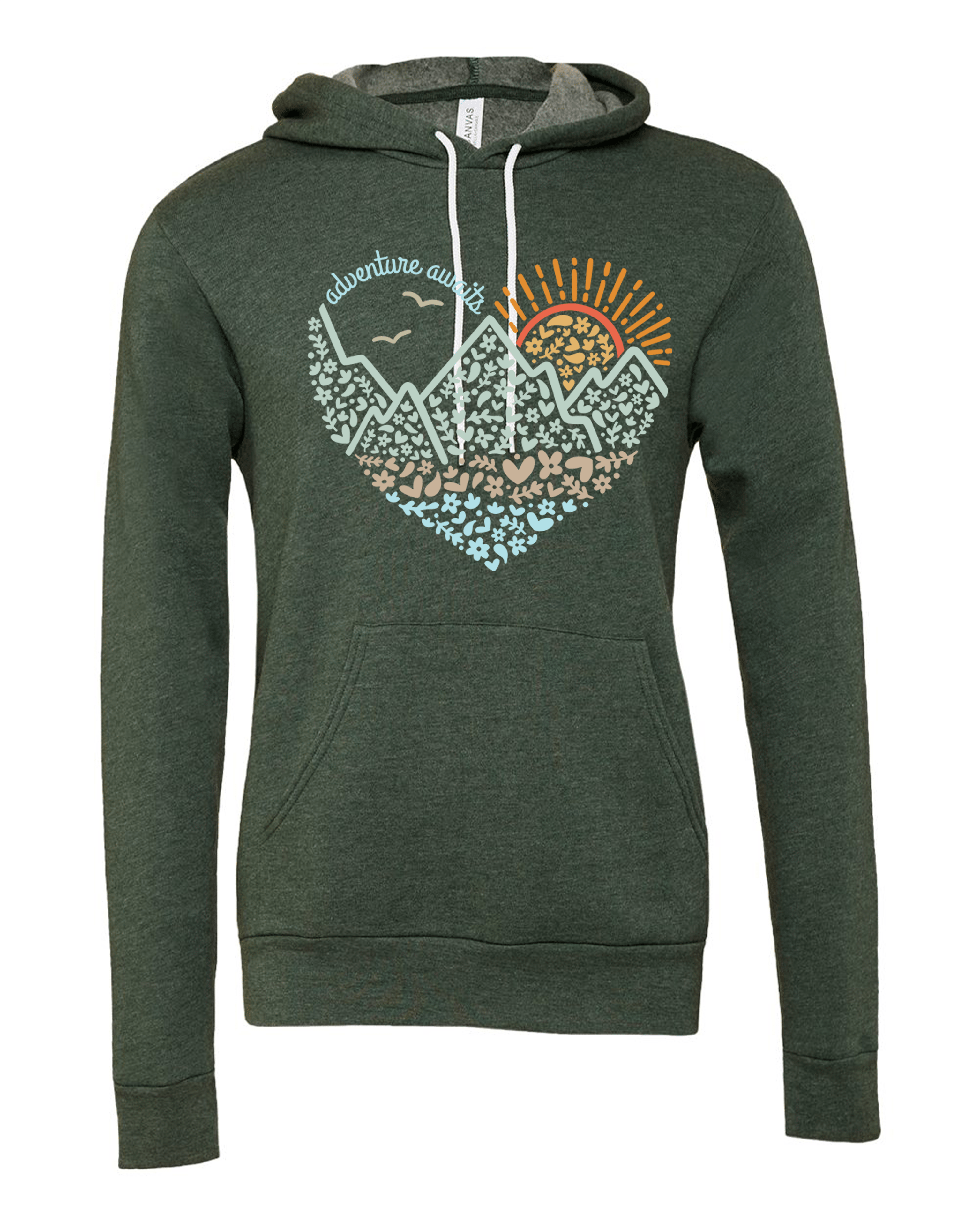 208 Supply Co - Wholesale Hoodie - Unisex - Adventure Awaits Heart- Hoodie0