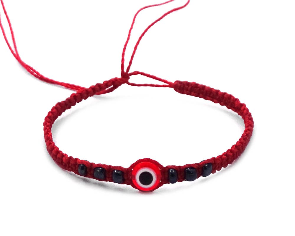 Pichincha - Wholesale Beaded Bracelet - Evil Eye Bead Thin Macrame Friendship Bracelet3